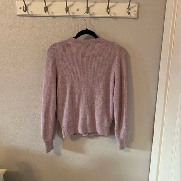 J. Crew Purple Jewel Button Ribbed Cardigan Sweater - Picture 7 of 8